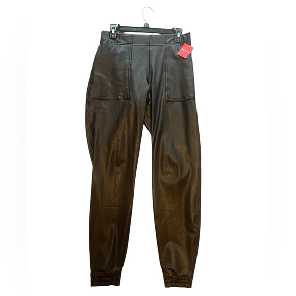 SPANX Leather Like Joggers - Picture 2 of 9